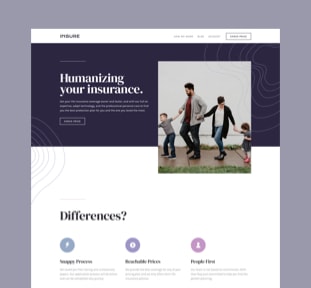 A screen about Insure's website